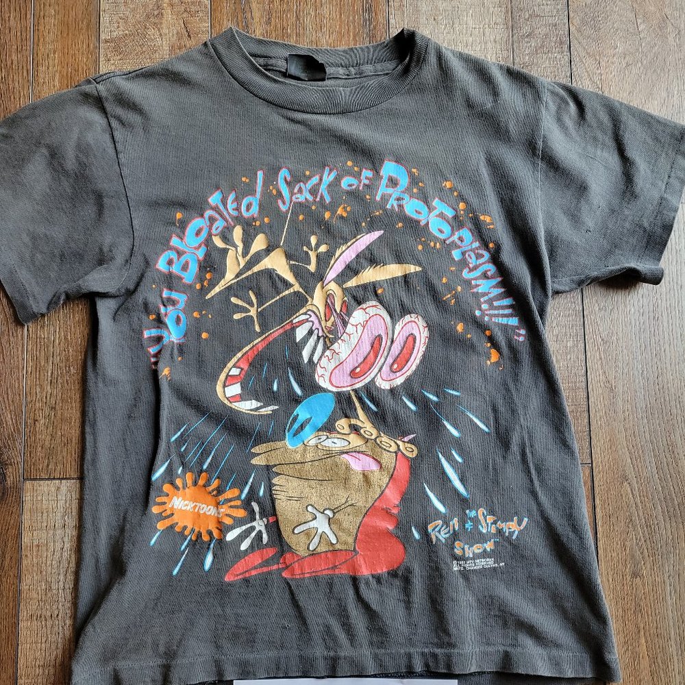 Authentic, vintage 1992 Ren and Stimpy shirt